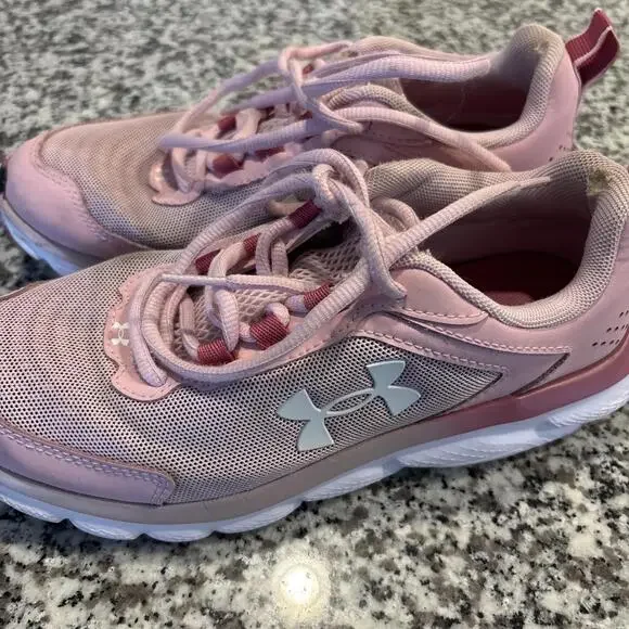 Under Armour Women's‎ Tennis Shoes Size 7 Gray PINK DUAL FOAM - Picture 3 of 10